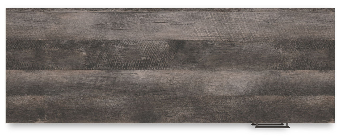 Shawburn - Home Office Desk - White / Dark Charcoal Gray