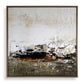 The Other Side - Framed Abstract Art - Black / Brown / Gray / Green / Orange / White / Yellow