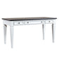 Allyson Park - Writing Desk - Wirebrushed White / Charcoal