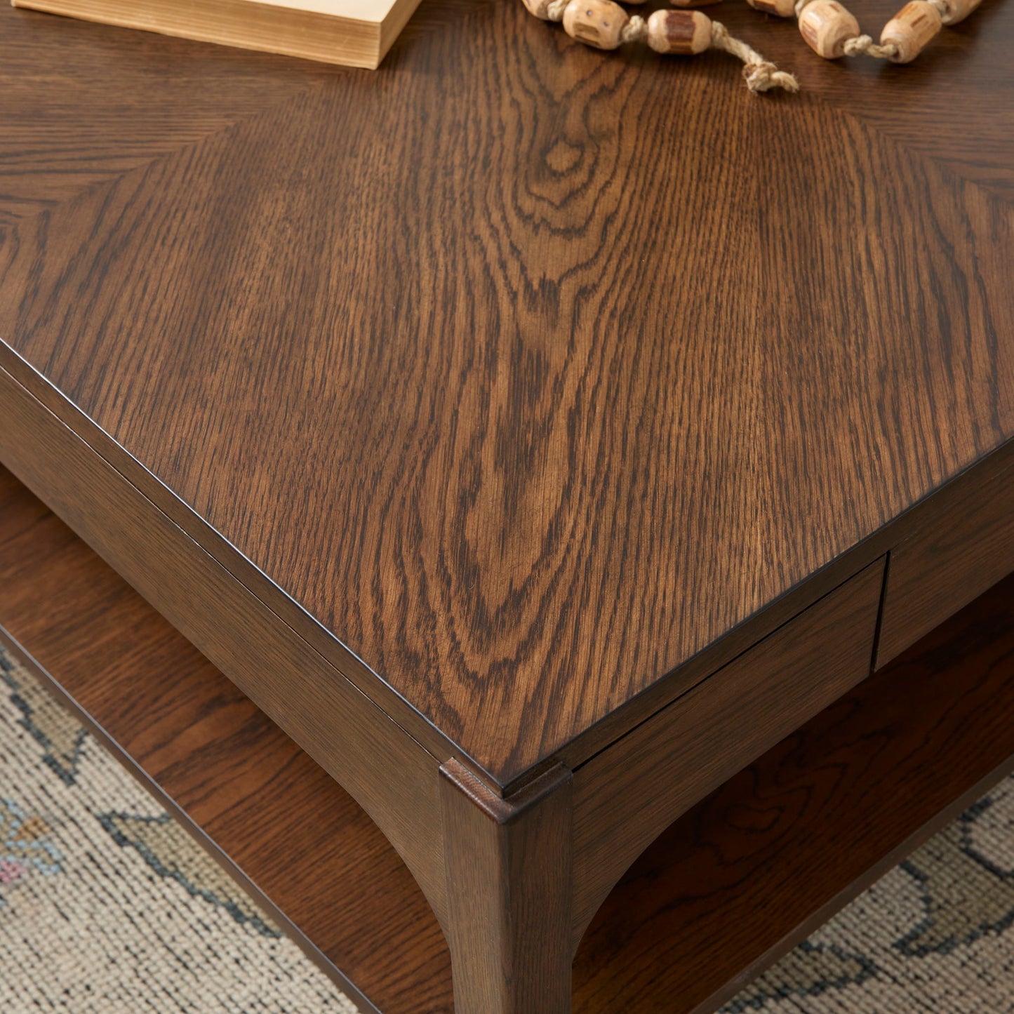 Sylvie - Rectangular Coffee Table - Dark Brown