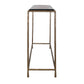 Ovard - Minimalist Metal Console Table - Brass