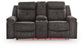 Brysonview - Double Reclining Loveseat With Console - Charcoal