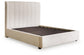 Shoralli - Queen Upholstered Storage Bed - Beige
