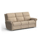Bernard - Power Reclining Sofa With Console, Power Headrests & Lumbar, Nailhead Trim