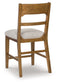 Cabalynn - Upholstered Barstool (Set of 2) - Oatmeal / Light Brown