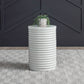 Berkley Square - Round Chairside Table - Linen & Khaki