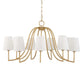Seville - 9 Light Chandelier - Gold