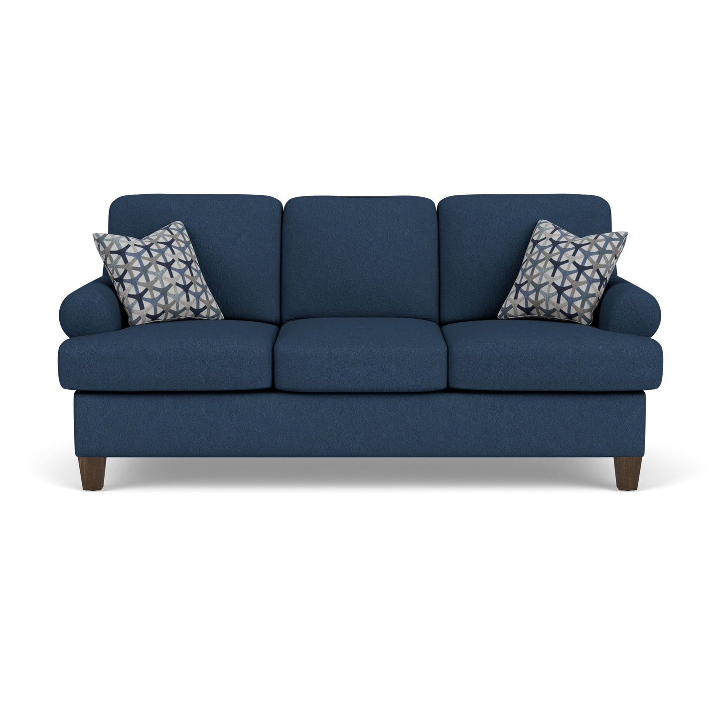 Moxy - Fabric Sofa, T-Shaped Seat Cushion, Curved Sock Arms