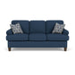 Moxy - Fabric Sofa, T-Shaped Seat Cushion, Curved Sock Arms