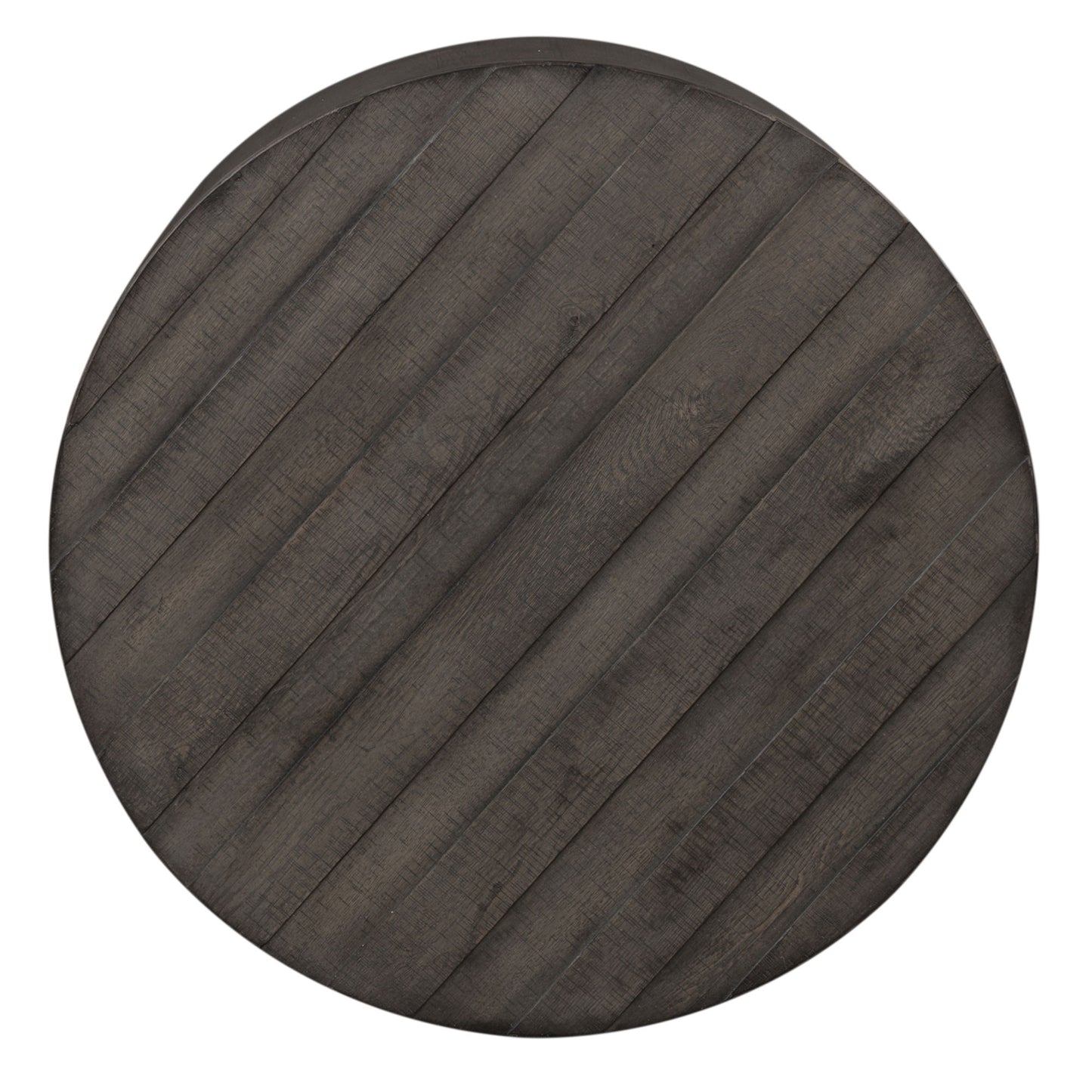Modern Farmhouse - Drum Cocktail Table - Dusty Charcoal