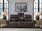 Crossplex - Power Reclining Sofa With Adjustable Headrest - Smoke