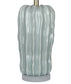 Wave Crest Ceramic & Frosted Crystal Table Lamp (Set of 2) - Glacier Blue / Frosted Crystal