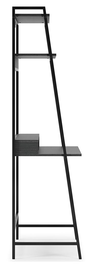 Yarlow - Home Office Desk and Shelf - Black