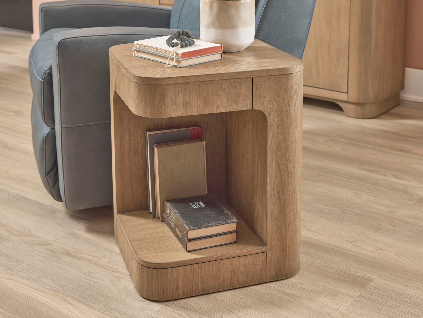 Normandy - Chairside Table - Light Brown