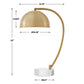 Romani - Brass Desk Lamp - Gold