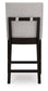 Neymorton - 5 Pc. - Rectangular Dining Room Counter Table, 4 Barstools - Dark Grayish Brown