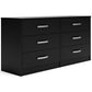 Finch - Six Drawer Dresser - Black