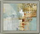 Golden Mist - 28" x 34" Framed Wall Art - Light Blue
