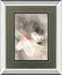 Abstract Peony By Danhui Nai Mirrored Frame - Dark Gray