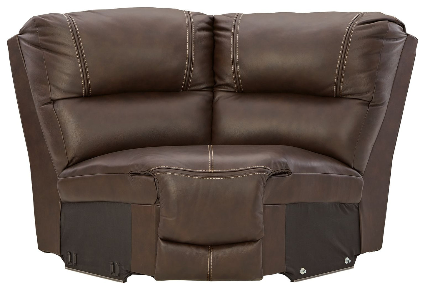 Dunleith - 9-Piece Power Reclining Sectional - Chocolate