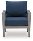 Gali - Sofa / Chairs / Table Set (Set of 4) - Gray / Blue
