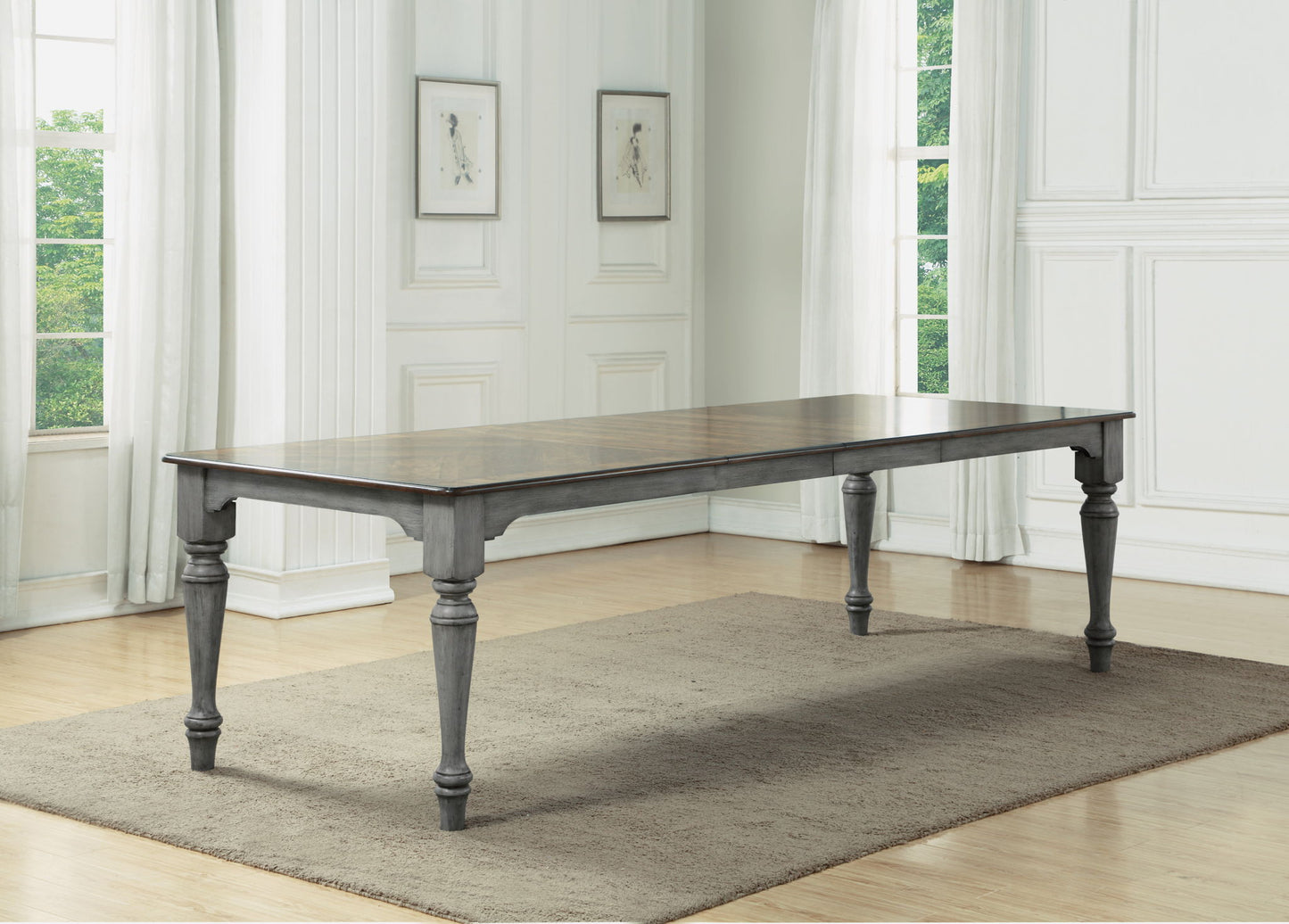 Plymouth - Rectangular Dining Table - Gray