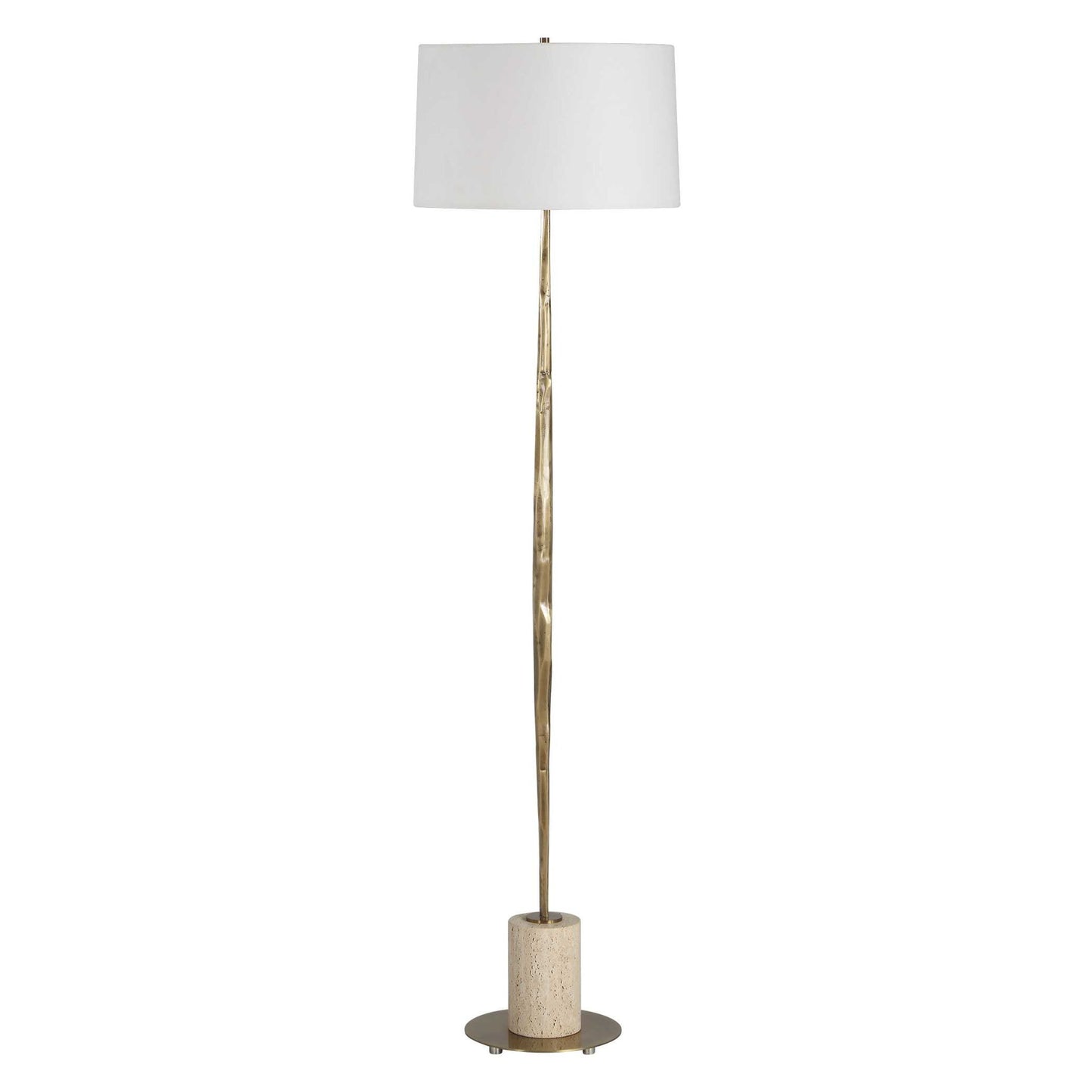 Halen - Brass Floor Lamp - Brass,Gold
