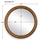 Frontier - Round Wood Mirror - Woodtone