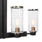 Jarsdel - 6 Light Industrial Island Light - Black