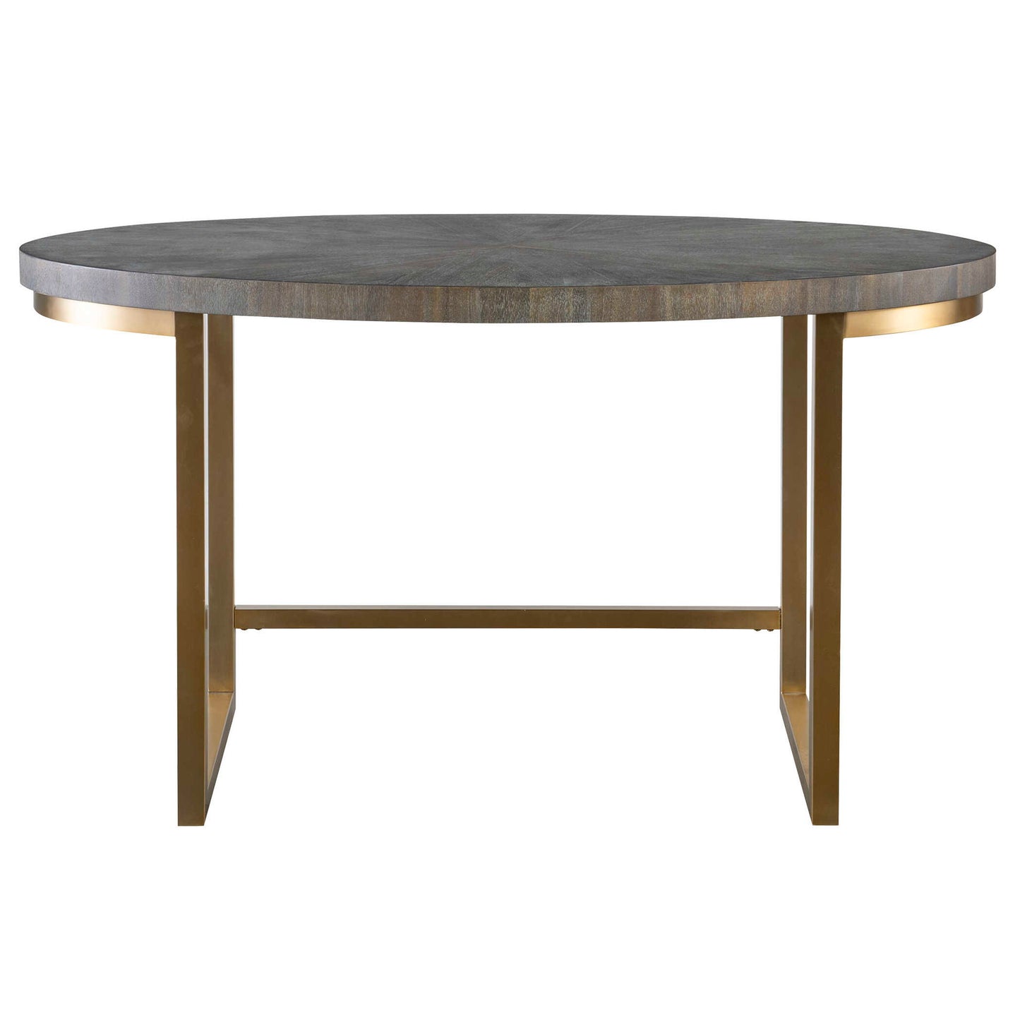 Taja - Oval Desk - Gray