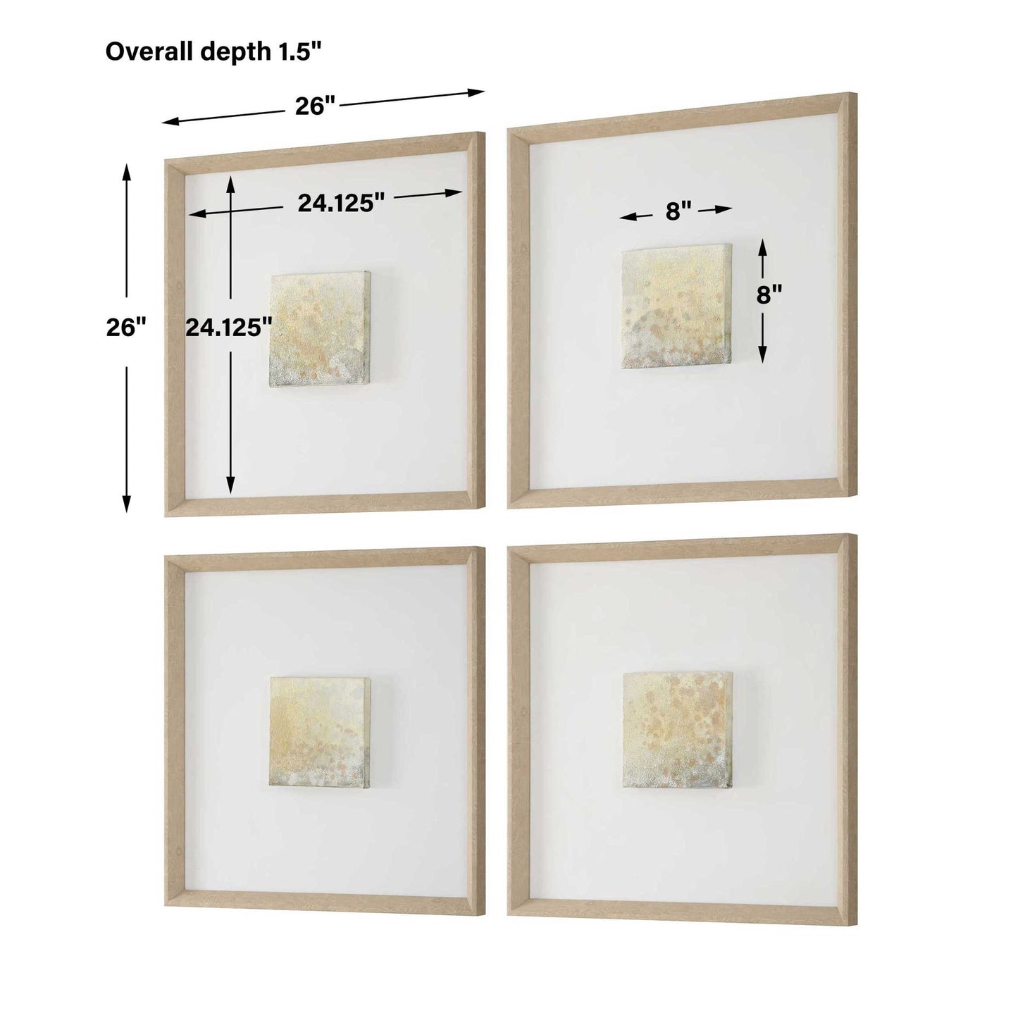 Now & Then - Abstract Art (Set of 4)