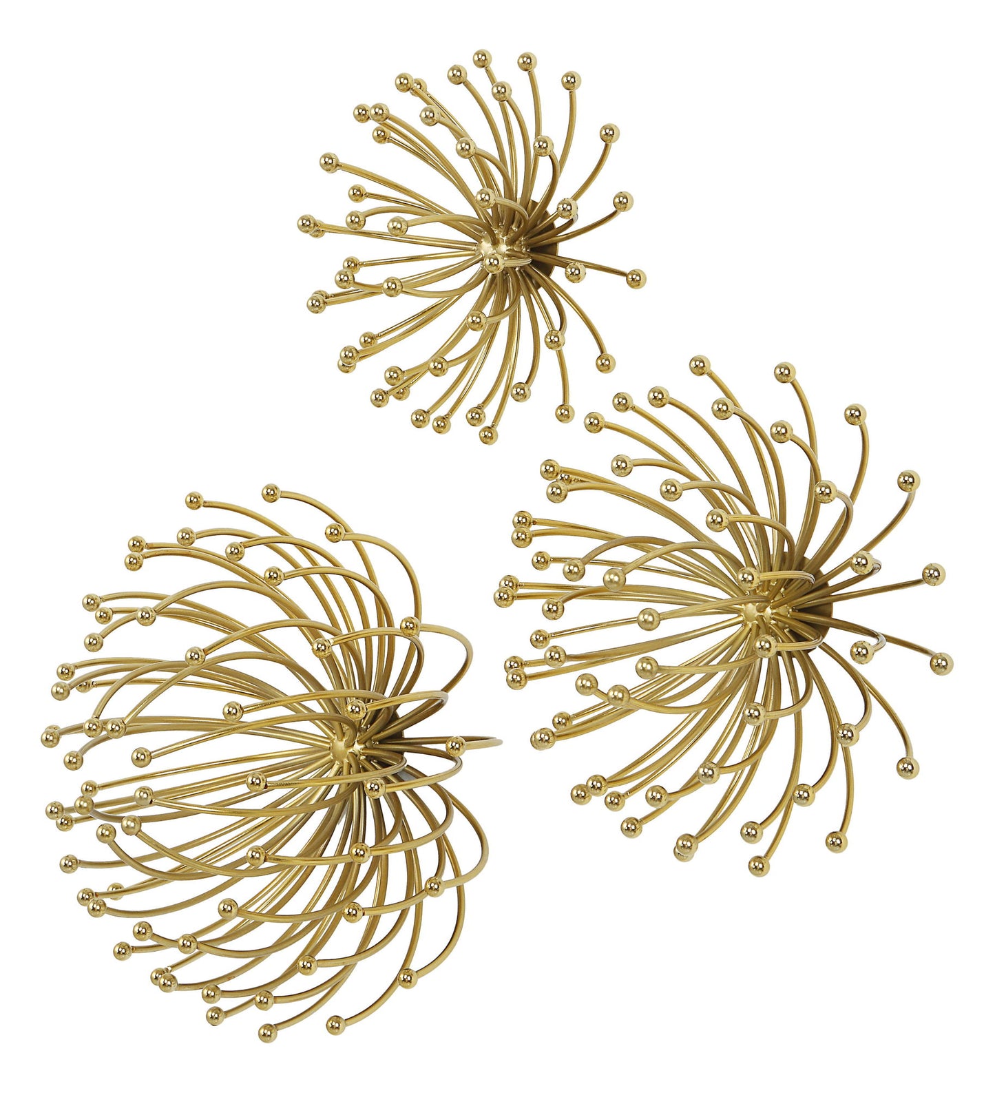 Aga - Gold Metal Wall Decor (Set of 3)