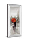 New York Stroll By Ruanne Manning - Mirror Framed Print Wall Art - Gray