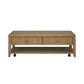 Reed - Rectangular Coffee Table With Casters - Driftwood Oak