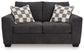 Loreo - Loveseat - Ebony