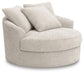 Cuddle Plush - 3 Pc. - 3-Piece Sectional, Chair And Ottoman - Arctic