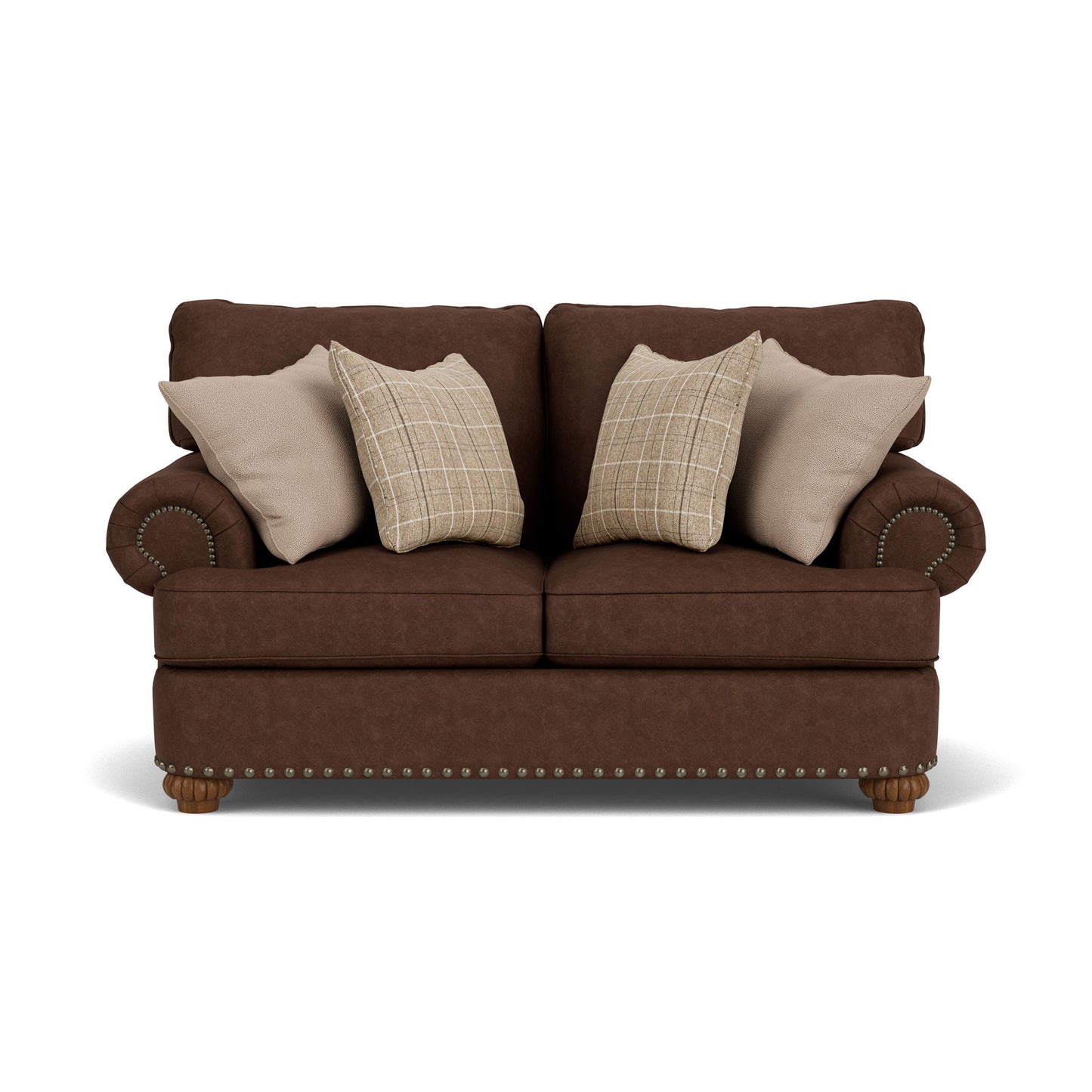 Patterson - Fabric Loveseat, Nailhead Trim