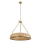 Ladakh - 9 Light Round Wicker Pendant - Gold