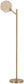 Abanson - Metal Floor Lamp  - Amber / Gold Finish