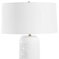 Iona - White Glaze Table Lamp - White