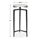 Tobias - Marble Slab Drink Table - Bronze / White