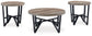 Deanlee - Occasional Table Set (Set of 3) - Grayish Brown / Black