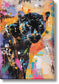 Vivid Panther Gaze - 32" x 47" Framed Wall Art - Black
