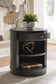 Leighmour - Accent Table - Dark Brown
