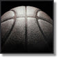 Shadowed Pebble Sphere - 24" x 24" Framed Wall Art - Dark Gray