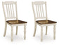 Wirloni - Dining Room Side Chair (Set of 2) - Antique White / Brown