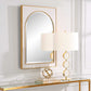 Crisanta - Gloss White Arch Mirror