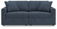 Modmax - 2-Piece Sectional Loveseat - Fabric - Ink