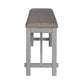 Newport - Counter Height Dining Bench - Smokey Gray / Carbon Gray