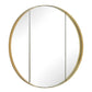Amram - Round Mirror - Antique Brass / Gold